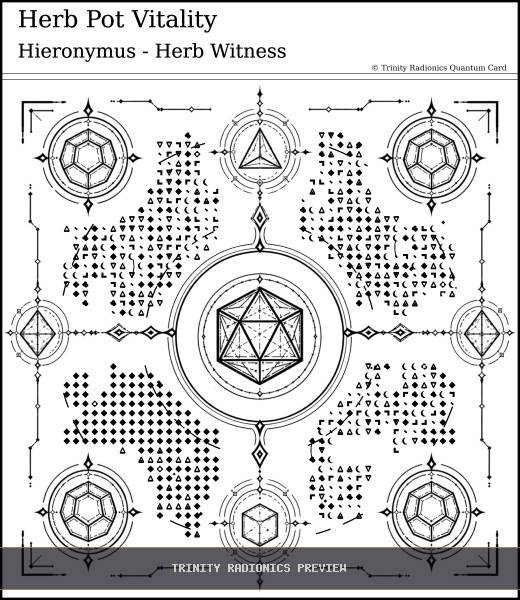 Herb Pot Vitality Quantum radionics card preview - Plants, Gardens & Agriculture - Quantum / Premium