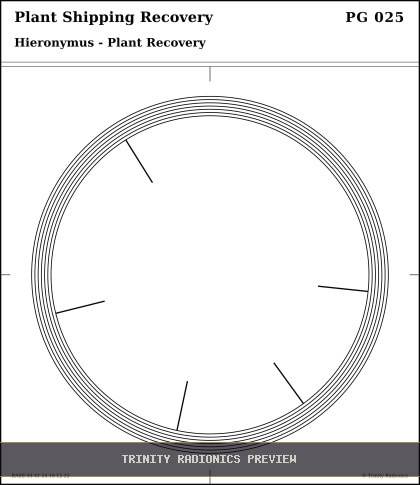 Plant Shipping Recovery Radial radionics card preview