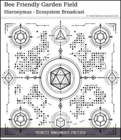 Bee Friendly Garden Field Quantum radionics card preview