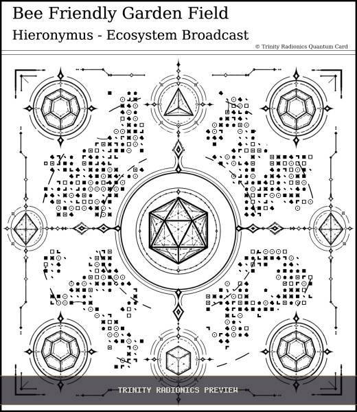 Bee Friendly Garden Field Quantum radionics card preview - Land, Soil & Ecosystems - Quantum / Premium