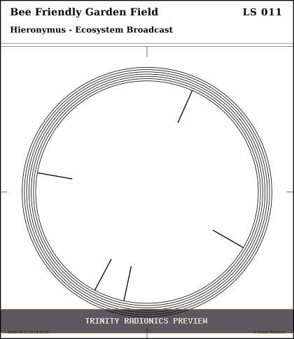 Bee Friendly Garden Field Radial radionics card preview