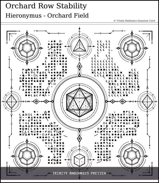 Orchard Row Stability Quantum radionics card preview - Land, Soil & Ecosystems - Quantum / Premium