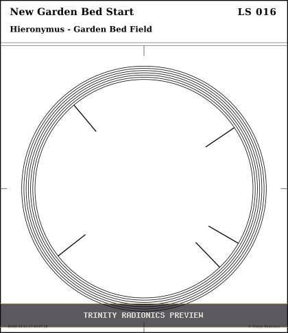 New Garden Bed Start Radial radionics card preview