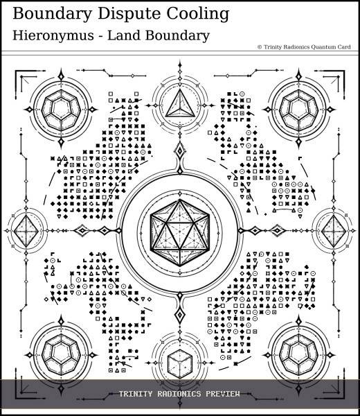 Boundary Dispute Cooling Quantum radionics card preview - Land, Soil & Ecosystems - Quantum / Premium