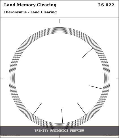 Land Memory Clearing Radial radionics card preview