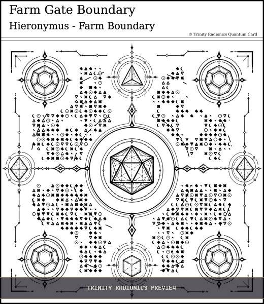 Farm Gate Boundary Quantum radionics card preview - Land, Soil & Ecosystems - Quantum / Premium