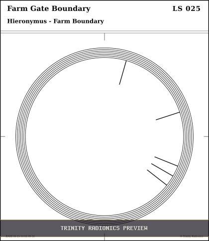 Farm Gate Boundary Radial radionics card preview