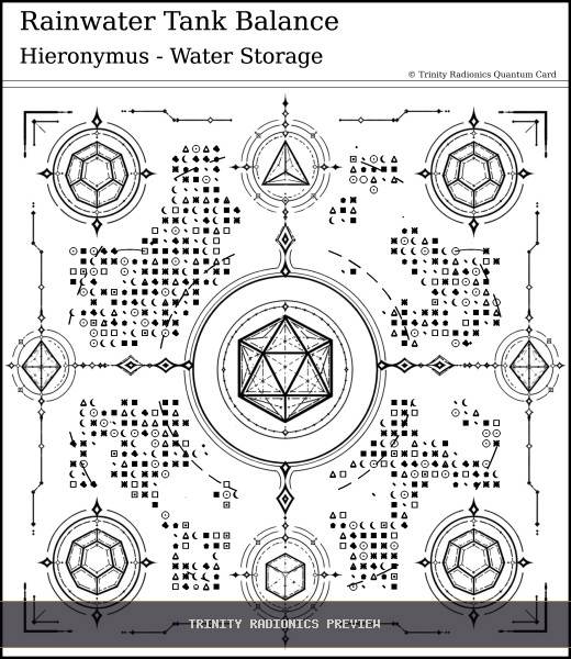 Rainwater Tank Balance Quantum radionics card preview - Water & Environmental Clean Up - Quantum / Premium