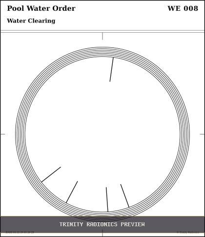 Pool Water Order Radial radionics card preview