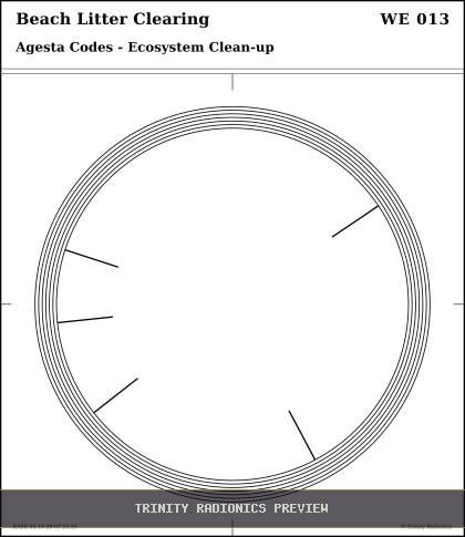 Beach Litter Clearing Radial radionics card preview