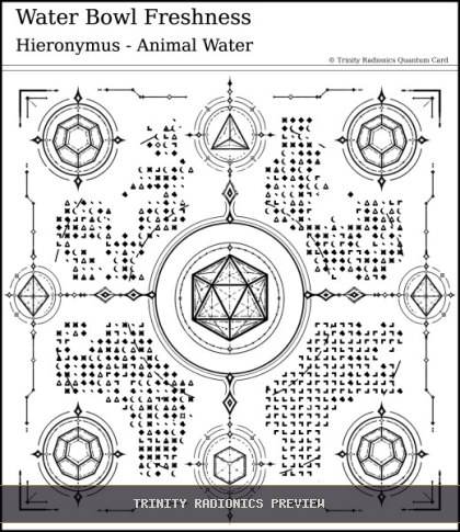 Water Bowl Freshness Quantum radionics card preview
