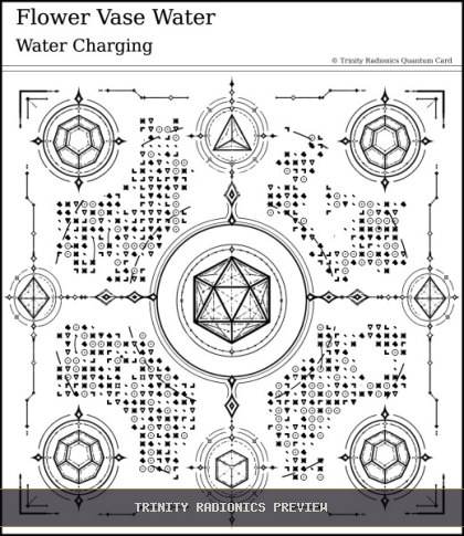Flower Vase Water Quantum radionics card preview
