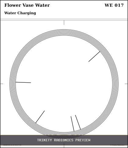 Flower Vase Water Radial radionics card preview