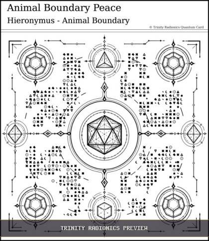 Animal Boundary Peace Quantum radionics card preview