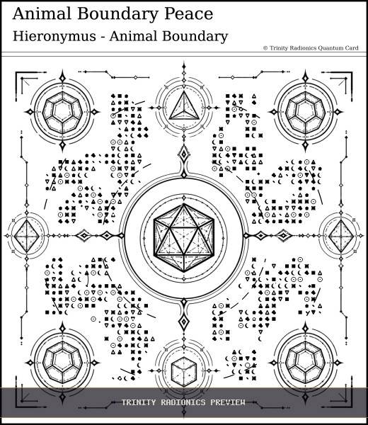 Animal Boundary Peace Quantum radionics card preview - Animals & Livestock - Quantum / Premium