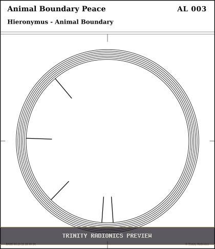 Animal Boundary Peace Radial radionics card preview