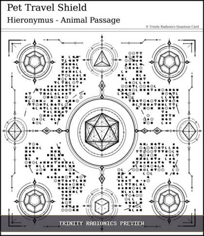 Pet Travel Shield Quantum radionics card preview
