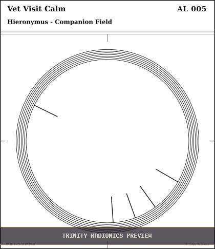 Vet Visit Calm Radial radionics card preview