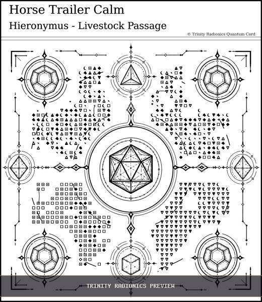 Horse Trailer Calm Quantum radionics card preview - Animals & Livestock - Quantum / Premium