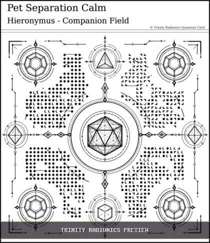 Pet Separation Calm Quantum radionics card preview