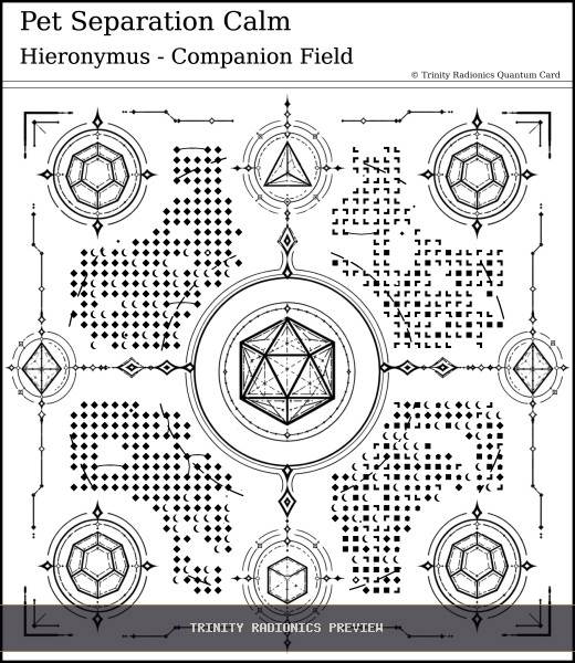 Pet Separation Calm Quantum radionics card preview - Animals & Livestock - Quantum / Premium