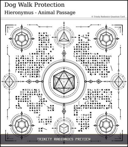 Dog Walk Protection Quantum radionics card preview