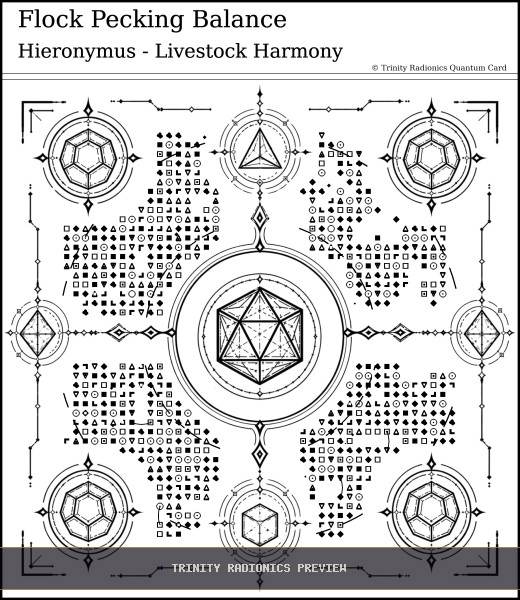 Flock Pecking Balance Quantum radionics card preview - Animals & Livestock - Quantum / Premium