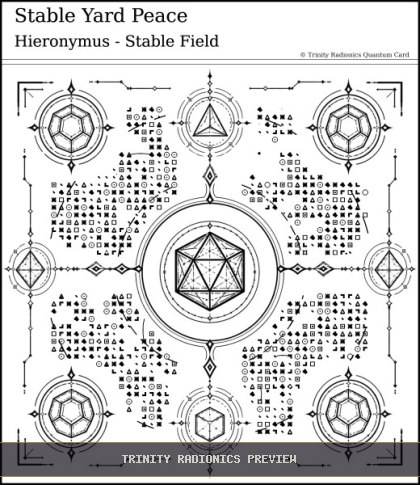 Stable Yard Peace Quantum radionics card preview