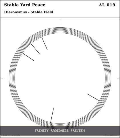 Stable Yard Peace Radial radionics card preview