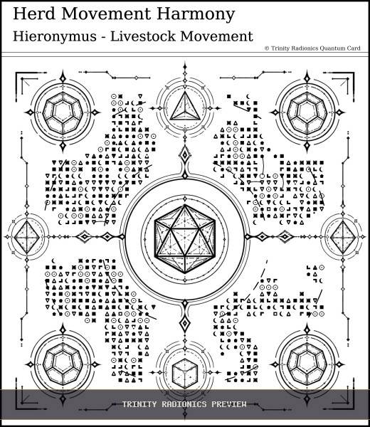 Herd Movement Harmony Quantum radionics card preview - Animals & Livestock - Quantum / Premium