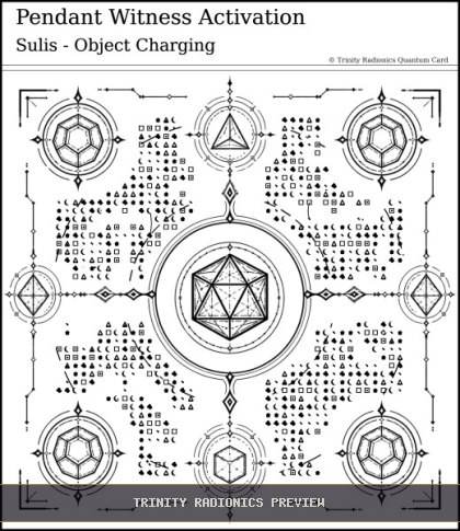Pendant Witness Activation Quantum radionics card preview
