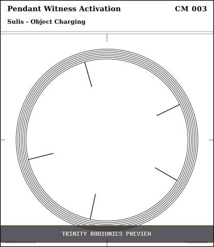 Pendant Witness Activation Radial radionics card preview