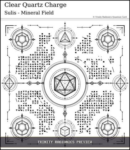 Clear Quartz Charge Quantum radionics card preview