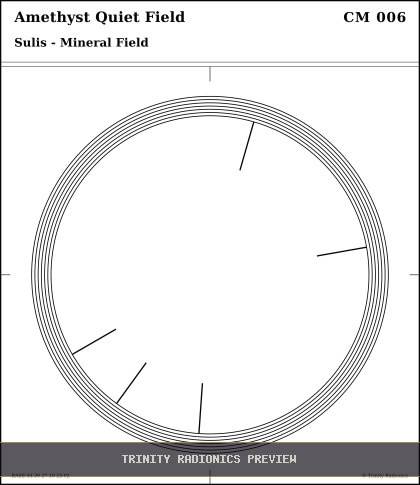 Amethyst Quiet Field Radial radionics card preview