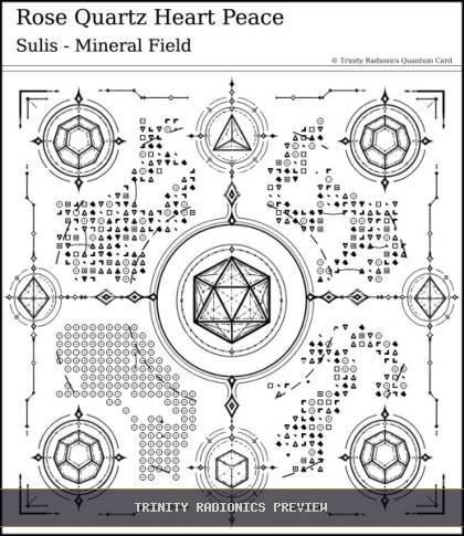 Rose Quartz Heart Peace Quantum radionics card preview