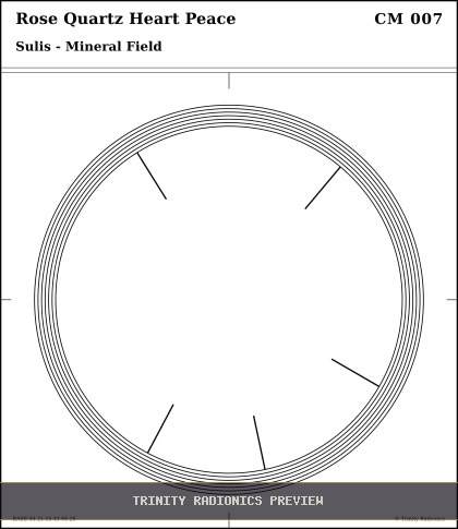 Rose Quartz Heart Peace Radial radionics card preview