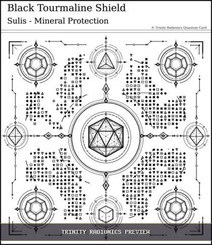 Black Tourmaline Shield Quantum radionics card preview