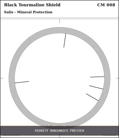 Black Tourmaline Shield Radial radionics card preview