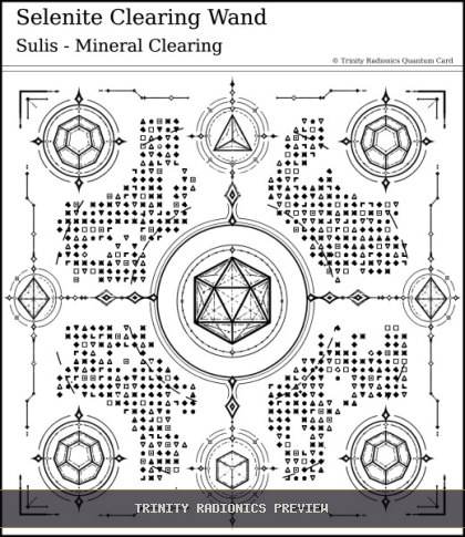 Selenite Clearing Wand Quantum radionics card preview