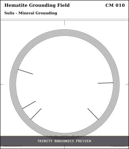 Hematite Grounding Field Radial radionics card preview
