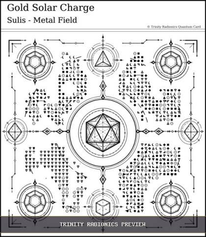 Gold Solar Charge Quantum radionics card preview