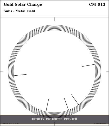 Gold Solar Charge Radial radionics card preview