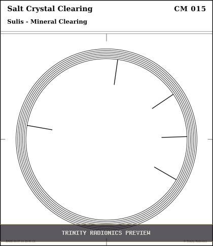 Salt Crystal Clearing Radial radionics card preview