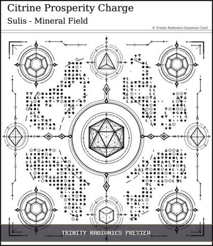 Citrine Prosperity Charge Quantum radionics card preview