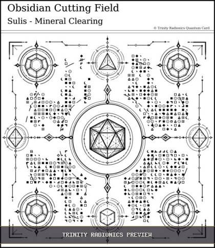Obsidian Cutting Field Quantum radionics card preview