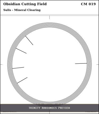 Obsidian Cutting Field Radial radionics card preview