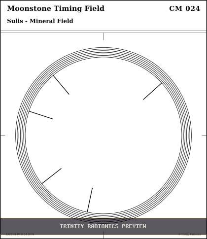Moonstone Timing Field Radial radionics card preview