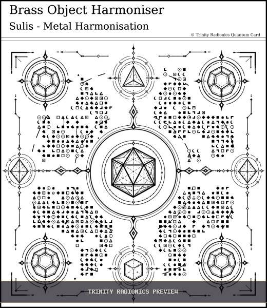 Brass Object Harmoniser Quantum radionics card preview - Crystals, Metals & Minerals - Quantum