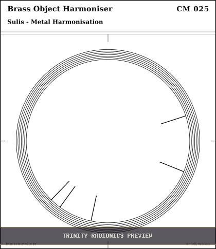 Brass Object Harmoniser Radial radionics card preview