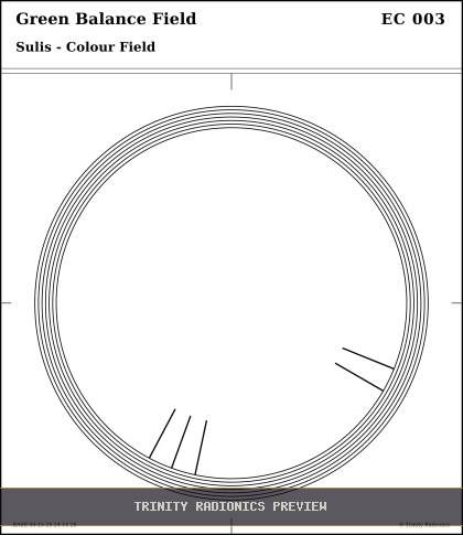 Green Balance Field Radial radionics card preview